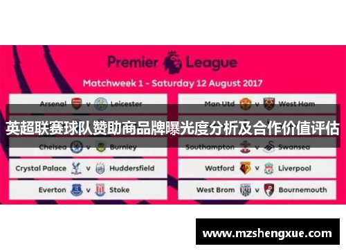 英超联赛球队赞助商品牌曝光度分析及合作价值评估